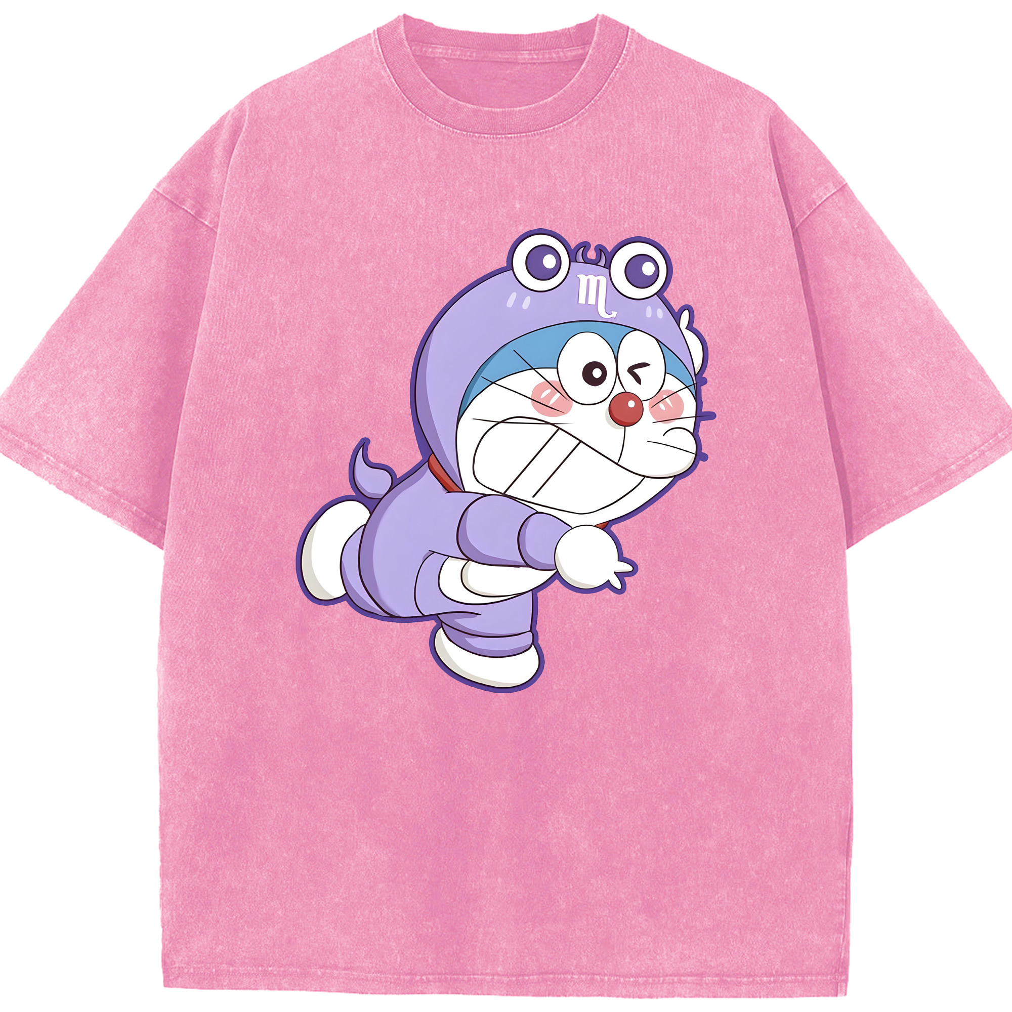 （画像用） ドラえもん Doraemon 綿100% ヴィンテージ風 半袖Tシャツ（フロントプリント）
